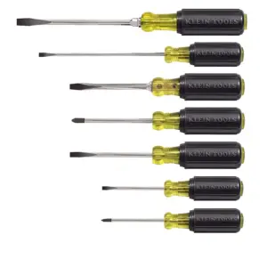 Klein Tools 85076 7-Piece Cushion-Grip Screwdriver Set (Premium Edition)