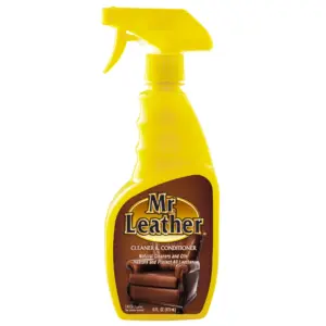 Mr. Leather Cleaner and Conditioner (16 Ounce) | Safe for All Leather and Vinyl | Hydrate and Shine with Water-Repellent Protection for Couches | Car Interior | Shoes | and Bags