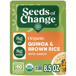 Seeds of Change Organic Quinoa and Brown Rice with Garlic 8.5 Ounces | Single