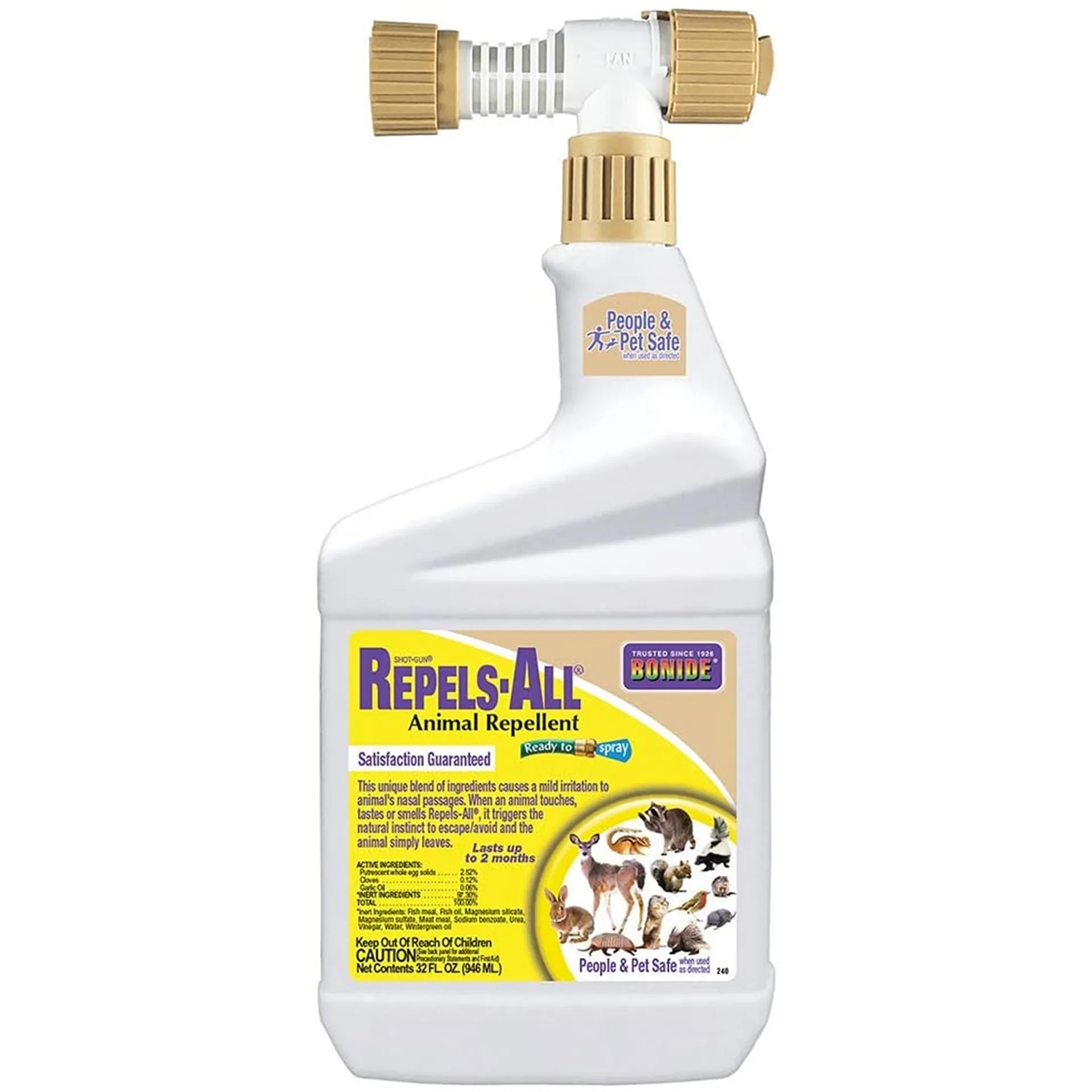 Bonide 240 Ready to Spray Repels All Animal Repellent | 32-Ounce