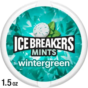 Ice Breakers Wintergreen Sugar Free Mints | Tin 1.5 Ounce