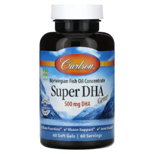 Carlson Elite Omega-3 Gems Natural Lemon 800mg | 60 Softgels | 60 Soft Gels