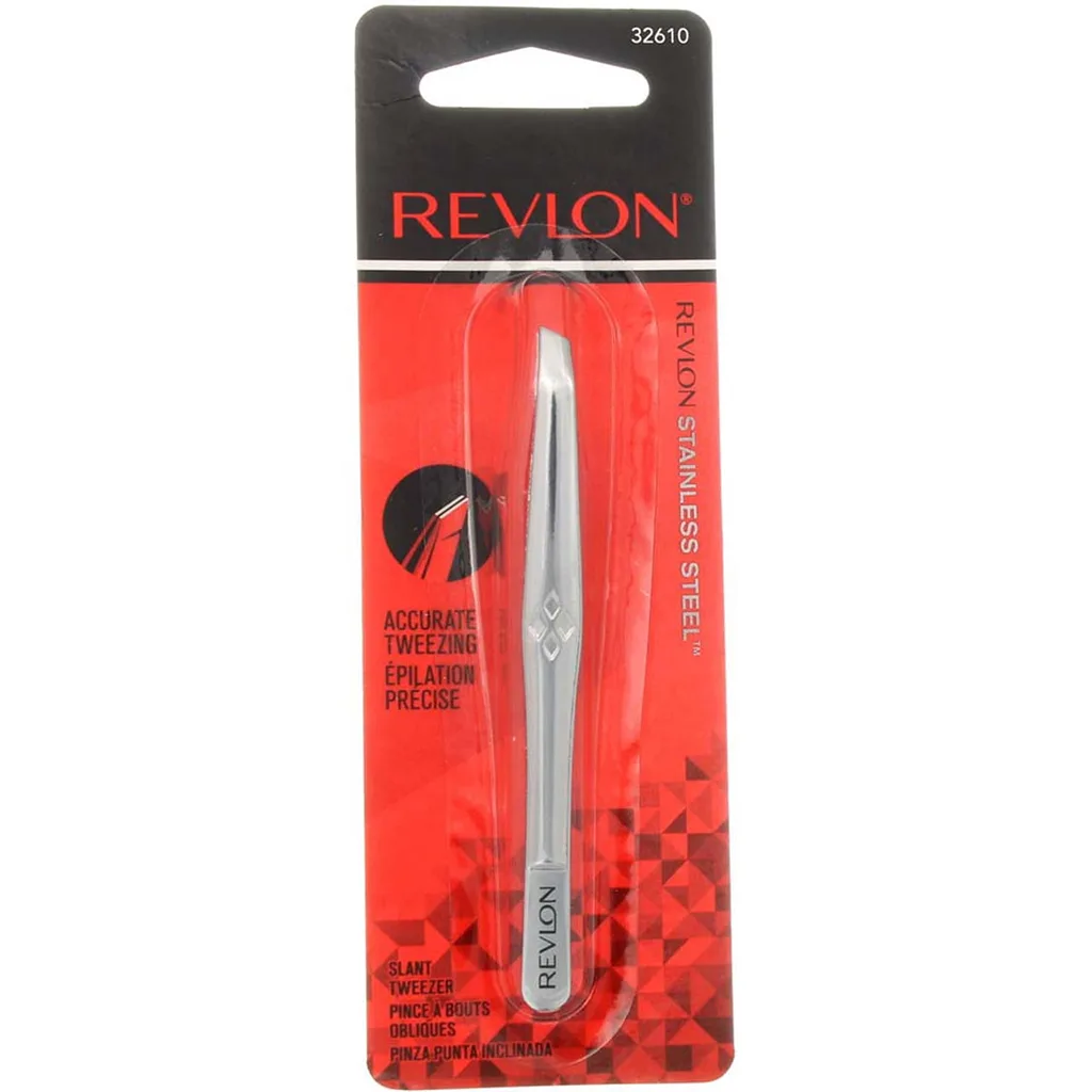 Revlon Stainless Steel Accurate Tweezing 1 ea (Pack of 2) (Premium Edition)