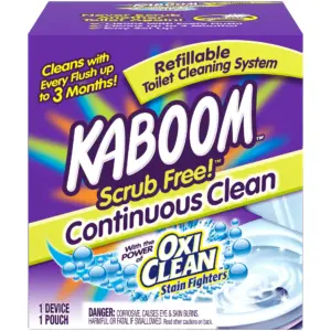 Kaboom Scrub Free! Continuous Clean Toilet Cleaning 1CT System | Single