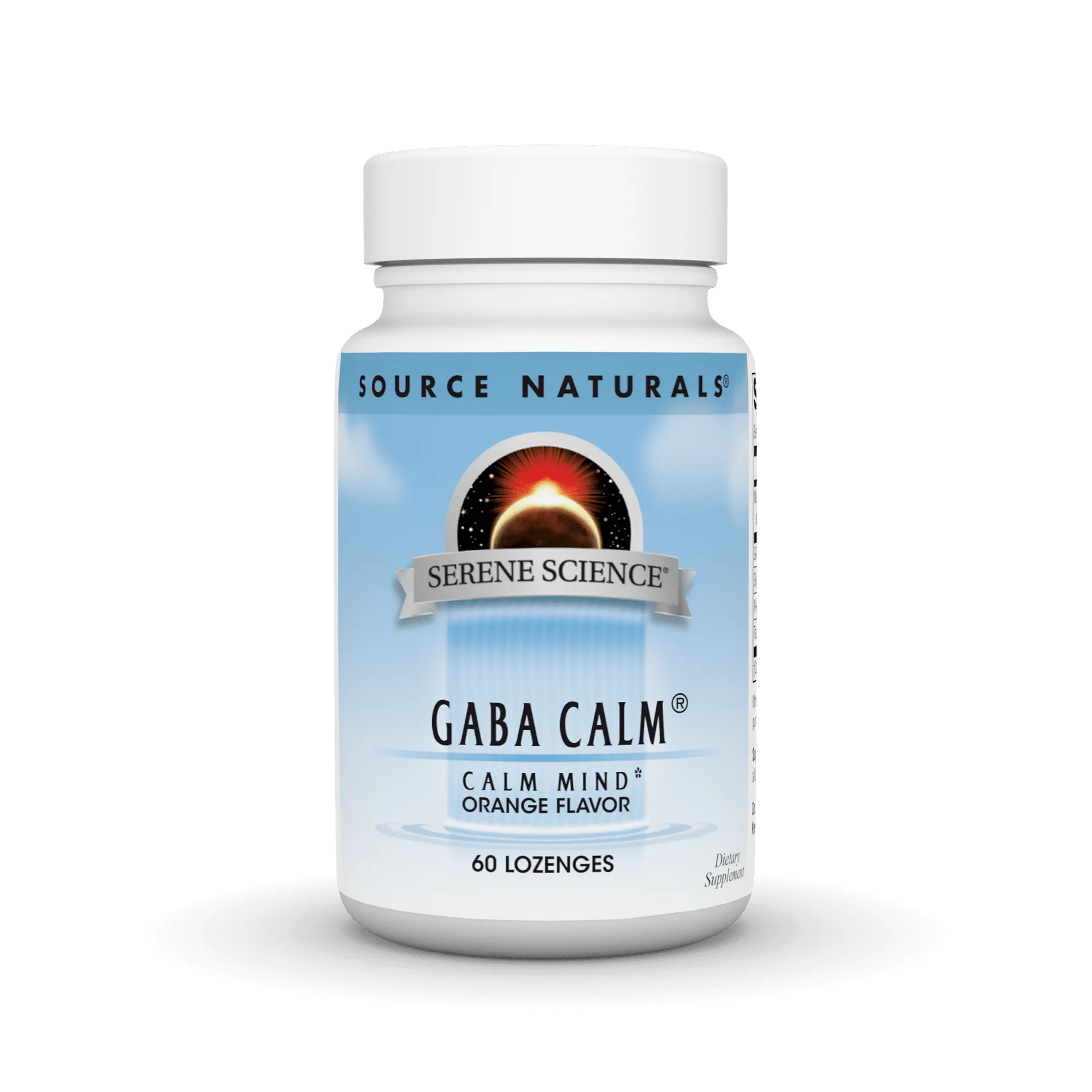 Source Naturals Serene Science GABA Calm | Dairy-Free | Calming Mood | No Preservatives | 60 Lozenges