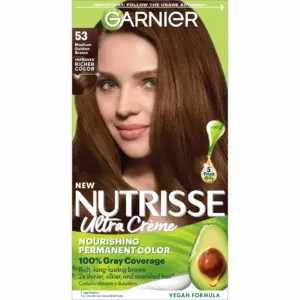 Garnier Nutrisse Nourishing Hair Color Creme | 53 Medium Golden Brown Chestnut | 1