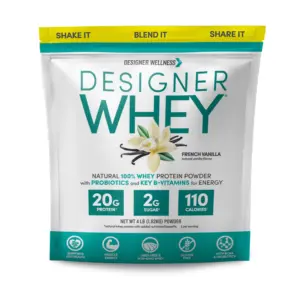 Designer Protein Natural 100% Whey Protein French Vanilla | 4.0 LB | 4 lbs