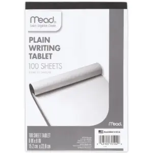 Mead Plain Writing Tablet | 6 x 9