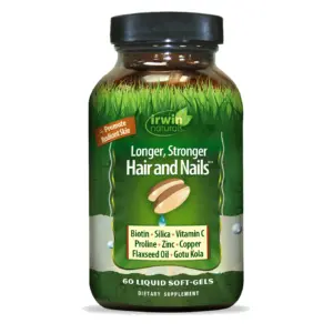 Irwin Naturals Longer | Stronger Hair & Nails | 60 Softgels