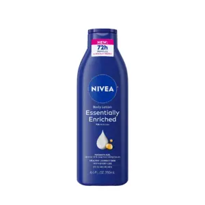 NIVEA Essentially Enriched Body Lotion for Dry Skin with Hyaluronic Acid & Almond Oil | 8.4 fl Ounce | 1