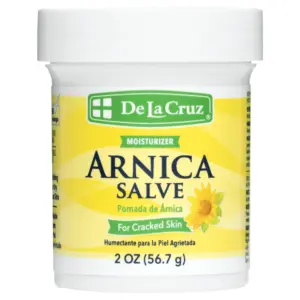 De La Cruz Arnica Salve Moisturizer for Cracked Skin | for Dry & Cracked Hands | Elbows & Feet | 2 Ounce Jar | 1