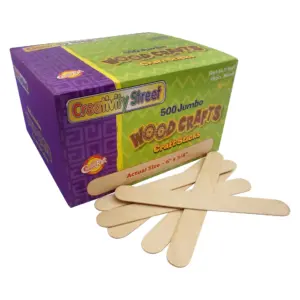 Creativity Street Premium Wood Craft Sticks | Natural | Pack of 1000