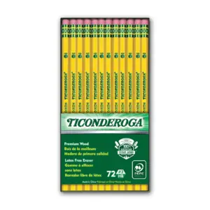 Ticonderoga Original Ticonderoga Pencils | No. 2 Soft | Unsharpened | Box of 72