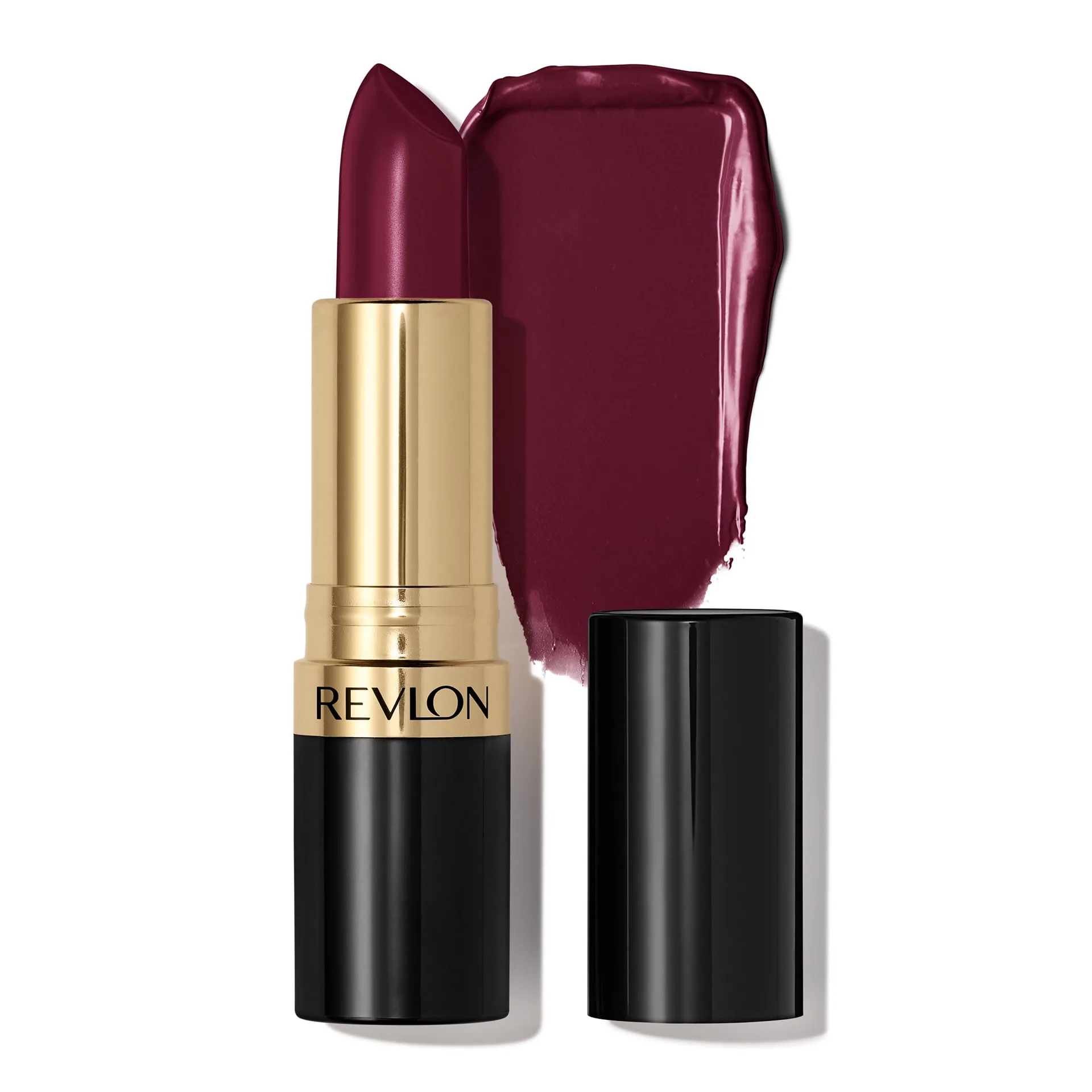 Revlon Super Lustrous Creme Lipstick | Creamy Formula | Black Cherry | 0.15 Ounce | Single | 477 Black Cherry