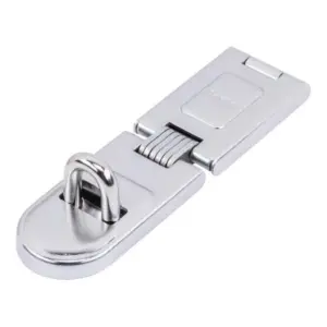 Master Lock 720DPF 6-1/4 Long Zinc Plated Hardened Steel Single Hinge Hasp (Premium Edition)
