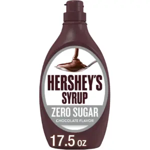 Hershey's Zero Sugar Chocolate Syrup | Bottle 17.5 Ounce | Single
