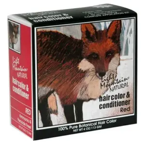 Light Mountain Natural Hair Color and Conditioner | Red | 4 Ounce (113 g) (Pack of 3)