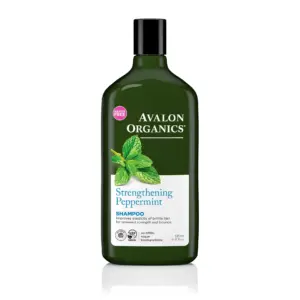 Avalon Organics Strengthening Peppermint Shampoo | 11 fl Ounce