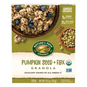 Nature's Path Organic Granola | Pumpkin Seed + Flax | 11.5 Ounce Box | Single