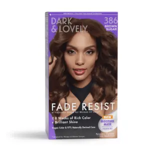 Dark & Lovely Fade Resist Permanet Hair Color,Unisex | 386 Brown Sugar