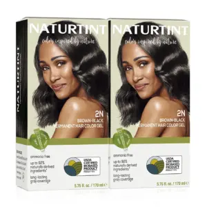 Naturtint 1N Ebony Black Permanent Hair Color | 1 Pack (Packaging May Vary)