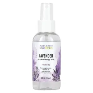 Aura Cacia Relaxing Lavender Scented Aromatherapy Room and Body Mist | 4 fl Ounce Bottle