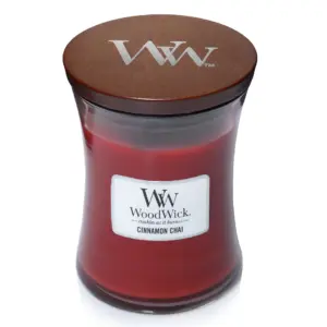 WoodWick Medium Hourglass Scented Candle | Cinnamon Chai | 9.7 Ounce