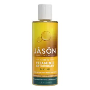 JASON Vitamin E 5,000 IU Moisturizing Body Oil | For Hair | Face | & Body | 4 Fluid Ounces