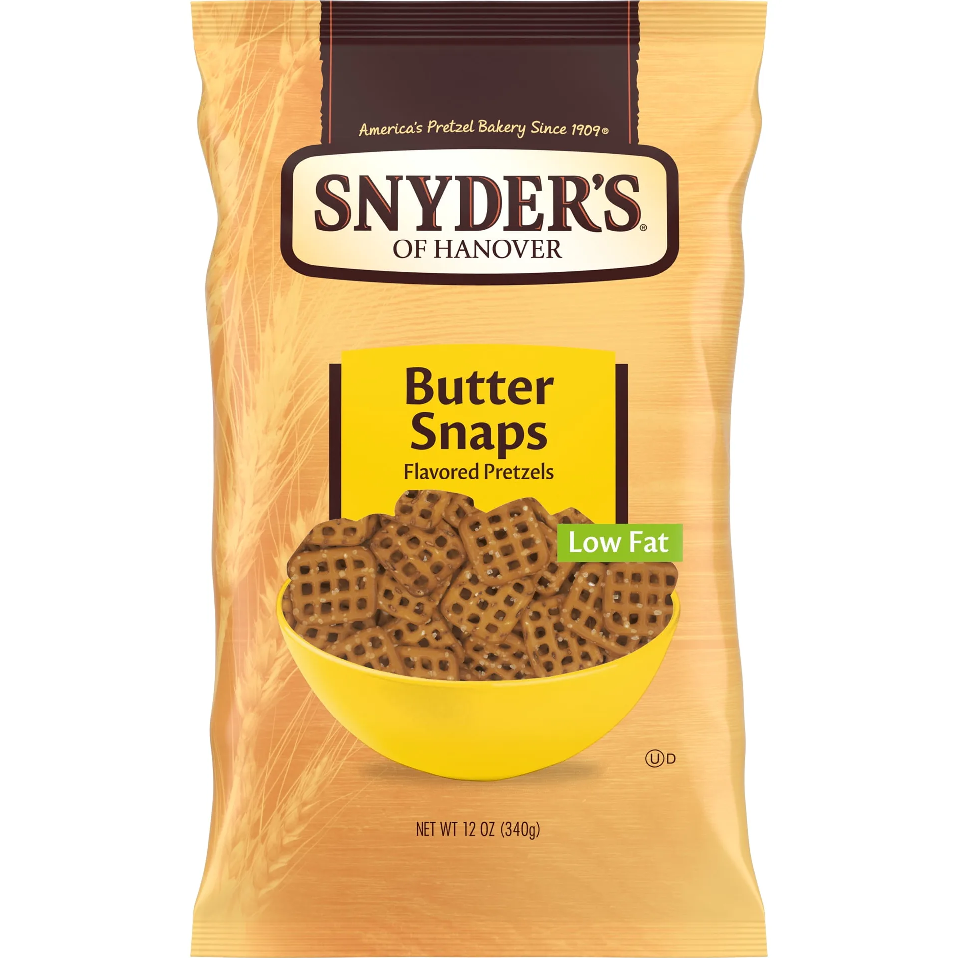 2 Pack | Snyder's Of Hanover Pretzel Snaps Butter 12 Ounce Package May Vary