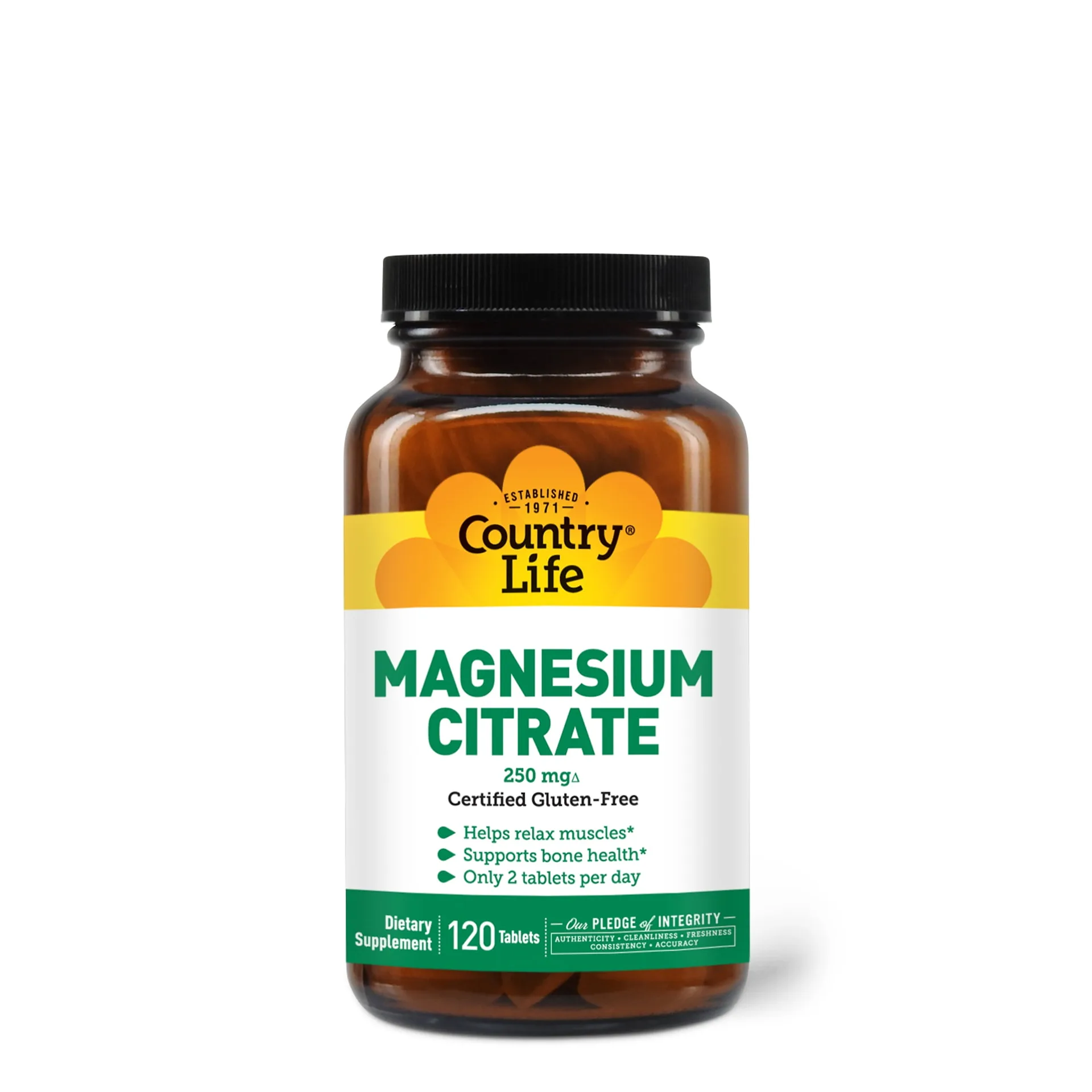 Country Life Magnesium Citrate | 120 Tablets