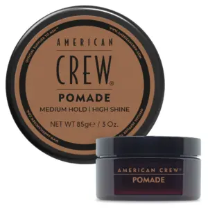 American Crew Men's Hair Pomade | Like Hair Gel with Medium Hold and High Shine | 3 Ounce