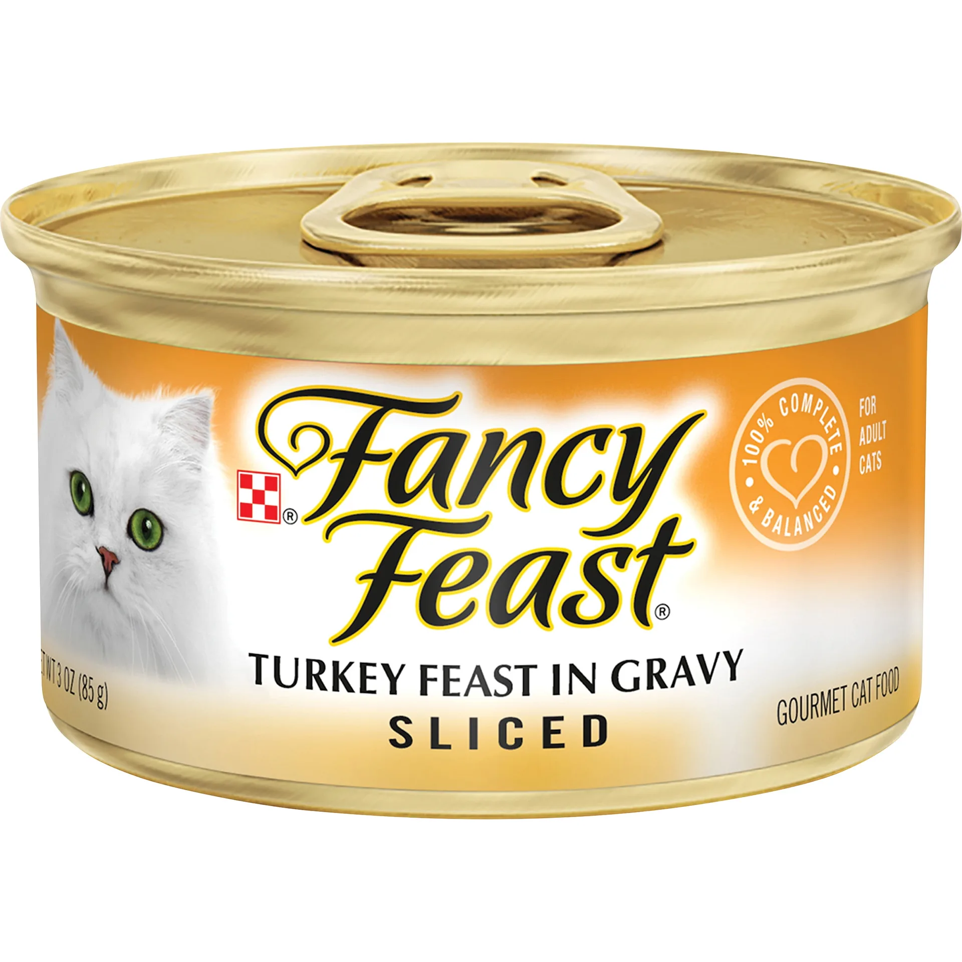 Purina Fancy Feast Sliced Turkey Feast Wet Cat Food Inch Gravy