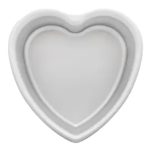 Fat Daddio's PHT-83 Anodized Aluminum Heart Cake Pan | 8 x 3 Inch