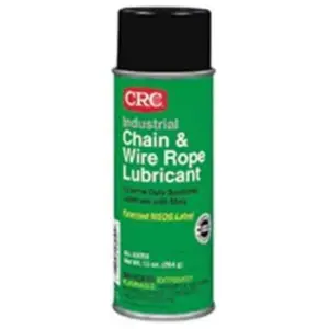 CRC Chain & Wire Rope Lubricant | 10 Wt Ounce | Extreme Duty Synthetic Lubricant With Moly | Aerosol Spray