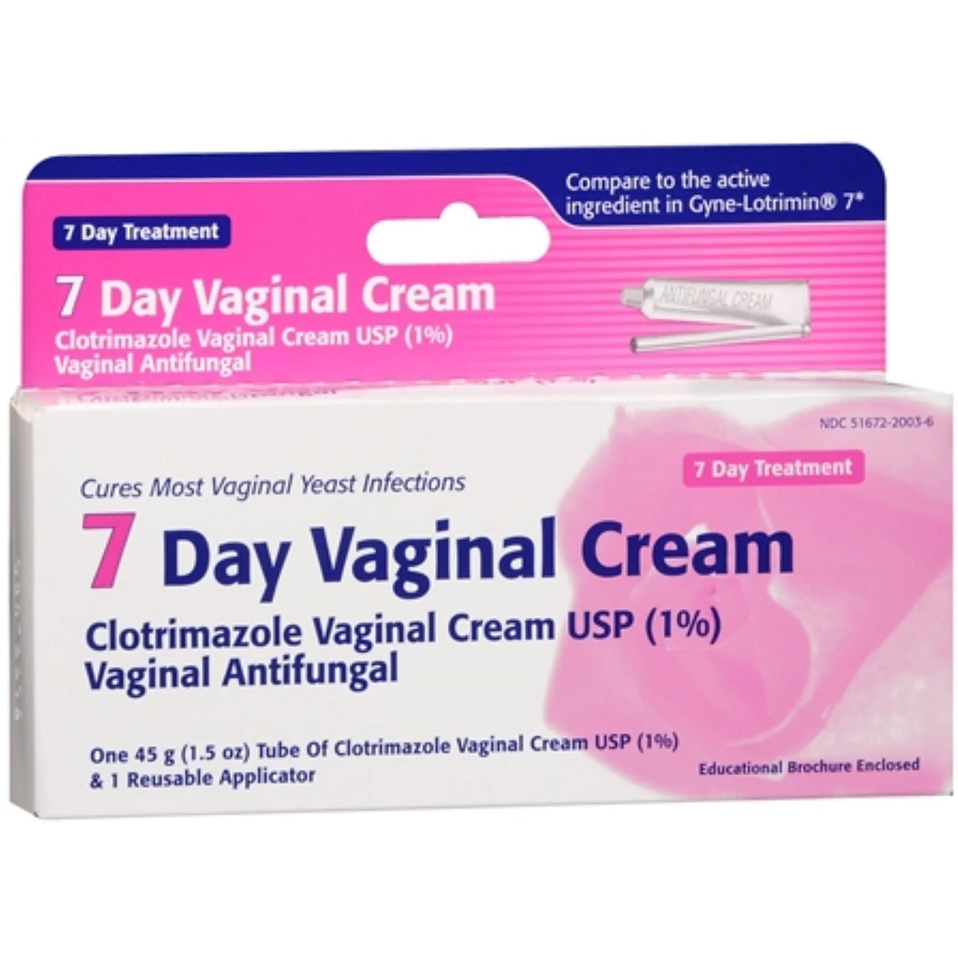 Clotrimazole Vaginal Usp 1% Cream For Vaginal Yeast Infection | 45 Gm