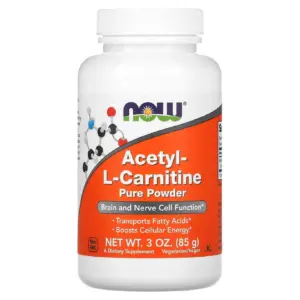 NOW Acetyl L-Carnitine Pure Powder | 57 Servings