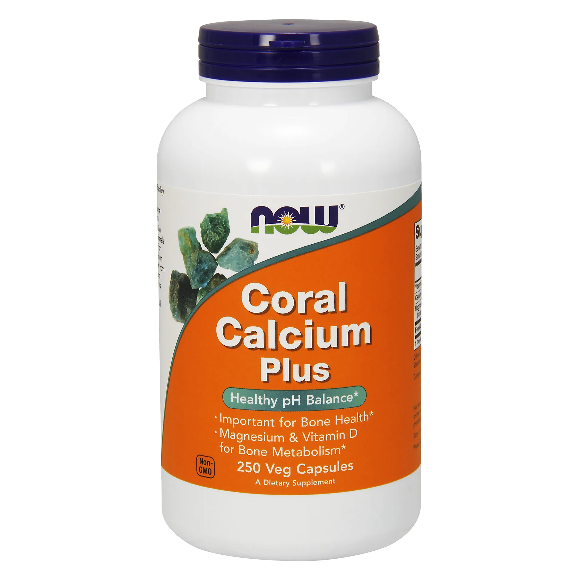 NOW Supplements | Coral Calcium Plus | Bone Health* | Healthy pH Balance* | 250 Veg Capsules