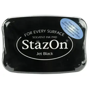 StazOn 3.90'' x 5'Large Jet Black Solvent Ink Pad | Single