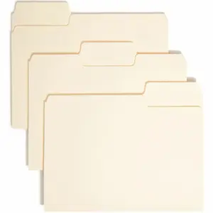 Smead SuperTab File Folders | Letter Size | 1/3 Cut | Manila | Box Of 100