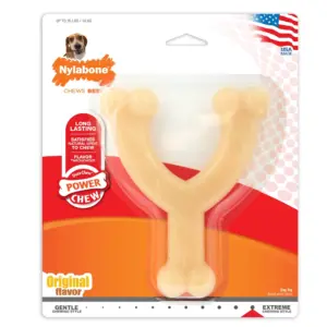 Nylabone Power Chew Original Wishbone Dog Chew Toy Medium (1 Count) | Wolf