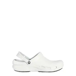 Crocs at Work Unisex Bistro Slip Resistant Clog | White | Men 7/Women 9 | Medium
