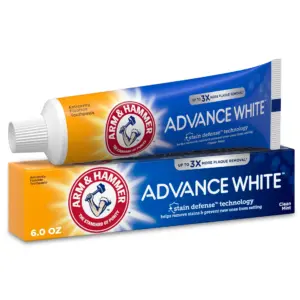 ARM and HAMMER Advance White Extreme Whitening Toothpaste | Fluoride Toothpaste | Clean Mint | 6 Ounce | 1