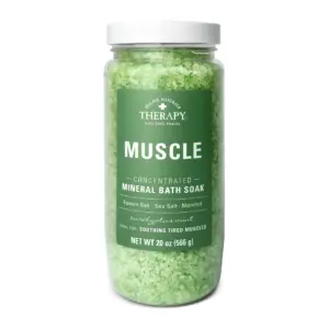 Village Naturals Therapy Muscle Relief Concentrated Mineral Bath Soak | Eucalyptus Mint | 20 Ounce