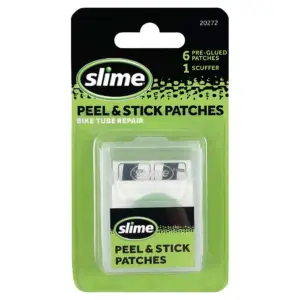 Slime Peel and Stick Bicycle Tube Patches | 6pc | 20272 | Single