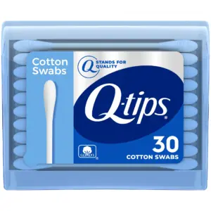 Q-tips Travel Size Cotton Swabs | Original | For Home | First Aid & Beauty | 100% Cotton | 30 Count | 1
