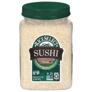 RiceSelect Sushi Rice | Premium Short Grain Rice for Sushi | Gluten-Free | Non-GMO | 2 lb Jar