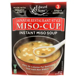 Edward & Sons Miso Cup Soup Japanese Restaurant Style | 2.9 Ounce