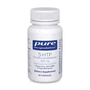 Pure Encapsulations 5-HTP 100 mg | 5-Hydroxytryptophan Supplement for Brain | Sleep | Eating Behavior | & Serotonin Support* | 60 Capsules