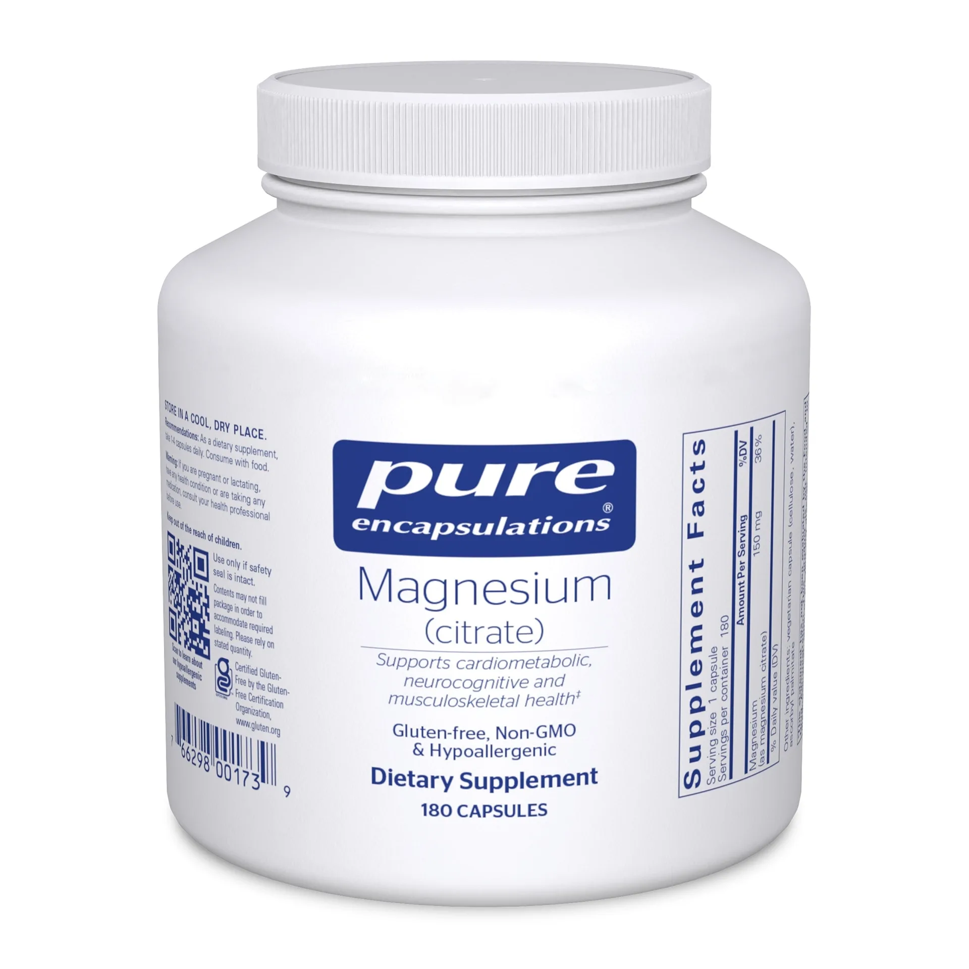 Pure Encapsulations Potassium Magnesium (Citrate) | Supports Heart Health | Muscles | Bone Mineralization | Nerves | & Acid/Alkaline Balance* | 180 Capsules