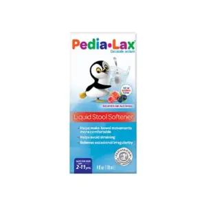 Fleet Pedia-Lax Liquid Stool Softener Fruit Punch Flavor 4 Ounce